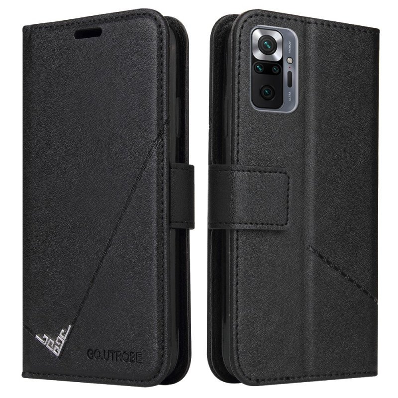 Fodral Xiaomi Redmi Note 10 Pro Imiterat Läder Gq.utrobe