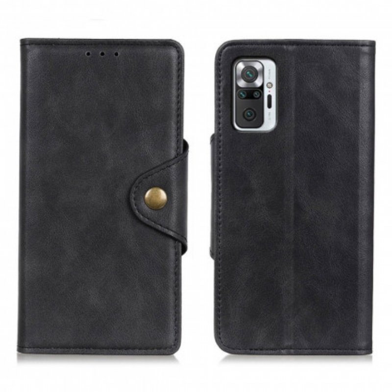 Fodral Xiaomi Redmi Note 10 Pro Knapp I Konstläder