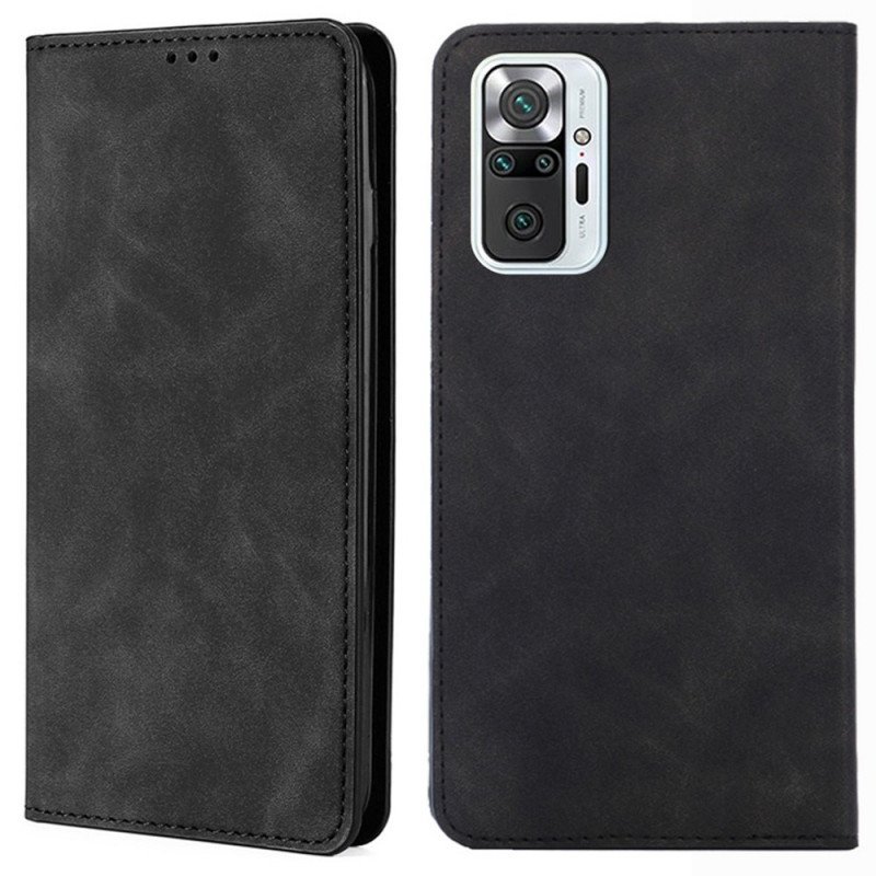 Folio-fodral Xiaomi Redmi Note 10 Pro Läderfodral Klassisk Skin-touch
