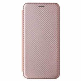 Folio-fodral Xiaomi Redmi Note 10 Pro Läderfodral Kolfiber Med Stödring