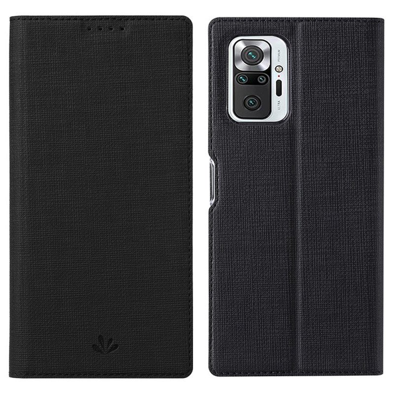 Folio-fodral Xiaomi Redmi Note 10 Pro Läderfodral Strukturerad Vili Dmx