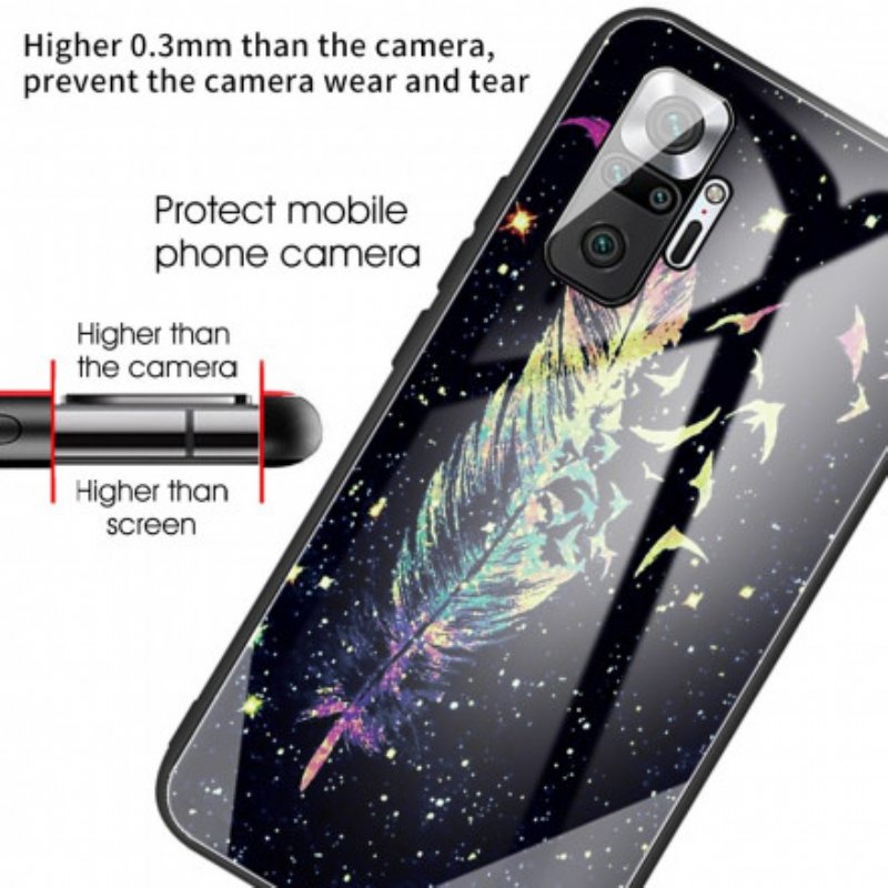 Mobilskal Xiaomi Redmi Note 10 Pro Fjäderhärdat Glas