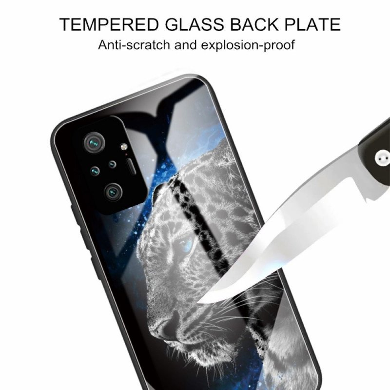 Skal Xiaomi Redmi Note 10 Pro Feline Face Härdat Glas