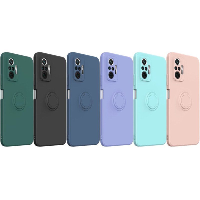 Skal Xiaomi Redmi Note 10 Pro Flytande Silikonring Och Rem