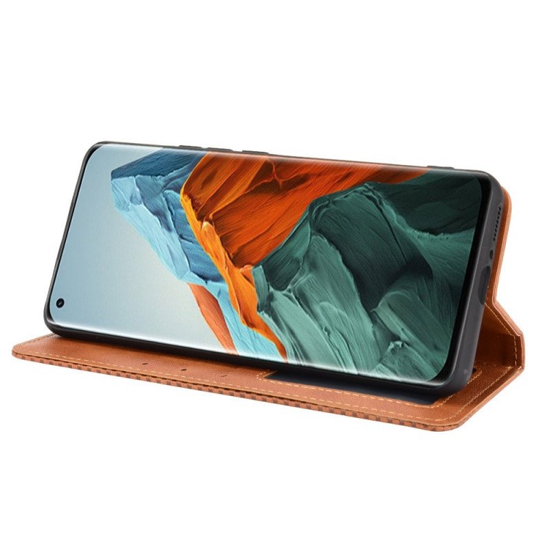 Folio-fodral Xiaomi Mi 11 Pro Läderfodral Stiliserad Vintage Lädereffekt