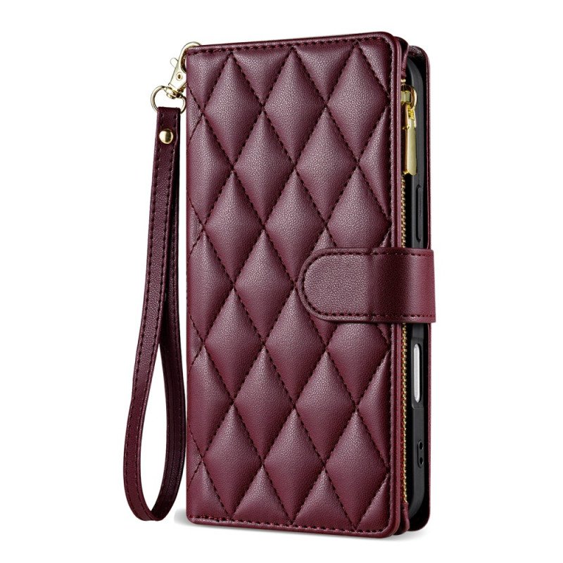 Fodral iPhone Air Quiltad Med Snodd Och Axelrem