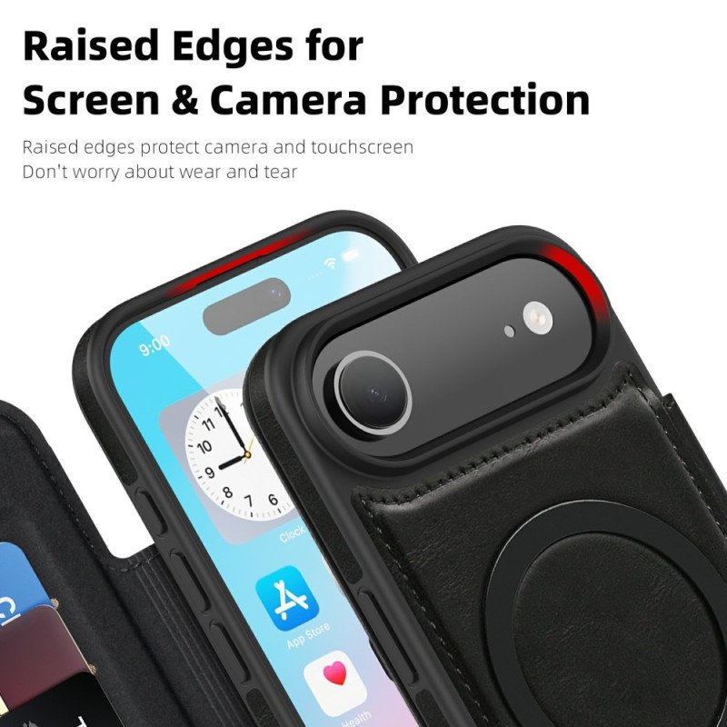 Folio-fodral iPhone Air Magsafe Kompatibel Med Rfid-korthållare