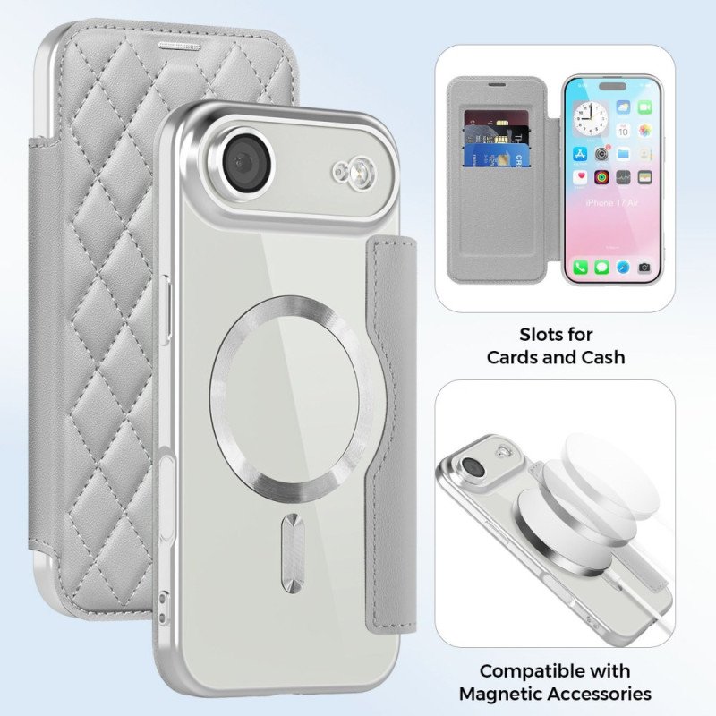 Folio-fodral iPhone Air Magsafe-kompatibel Vadderad