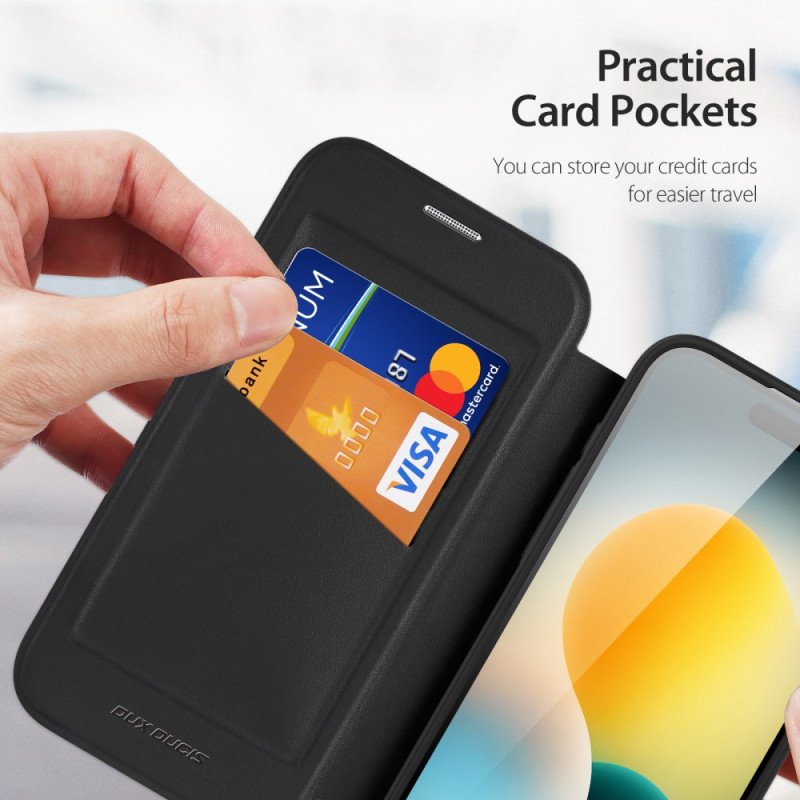 Folio-fodral iPhone Air Magsafe Skin X Pro-seriens Stativ Dux Ducis