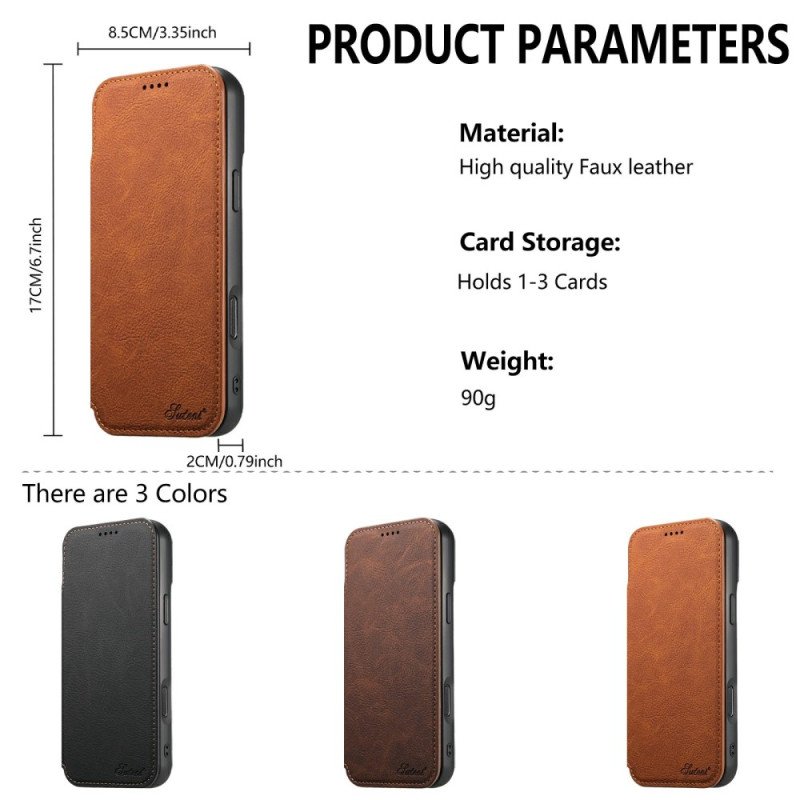 Folio-fodral iPhone Air Telefonfodral Ultratunt Magsafe Suteni