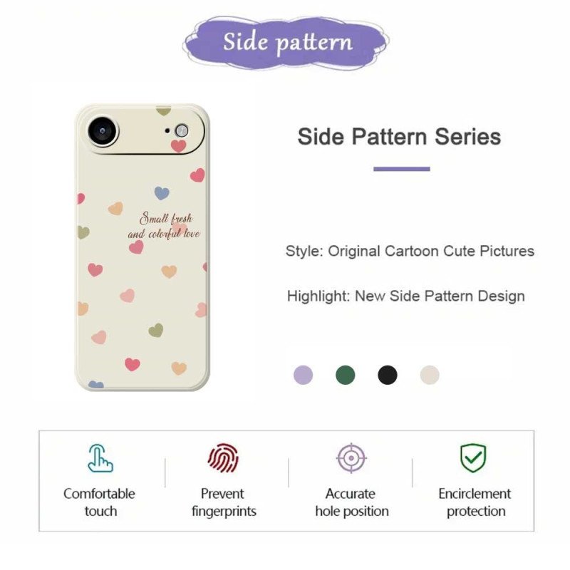 Skal iPhone Air Färgglada Hjärtan