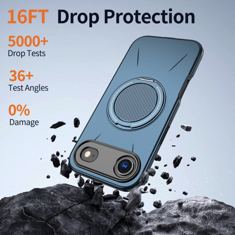 Skal iPhone Air Magsafe Med Roterande Hållare I Metallisk Stil