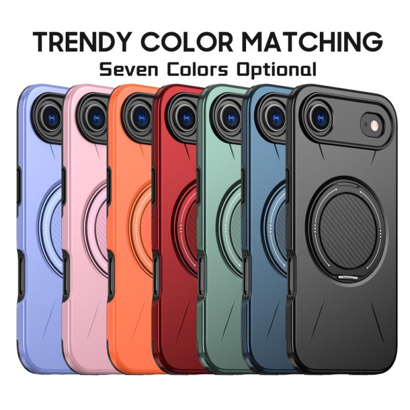 Skal iPhone Air Magsafe Med Roterande Hållare I Metallisk Stil