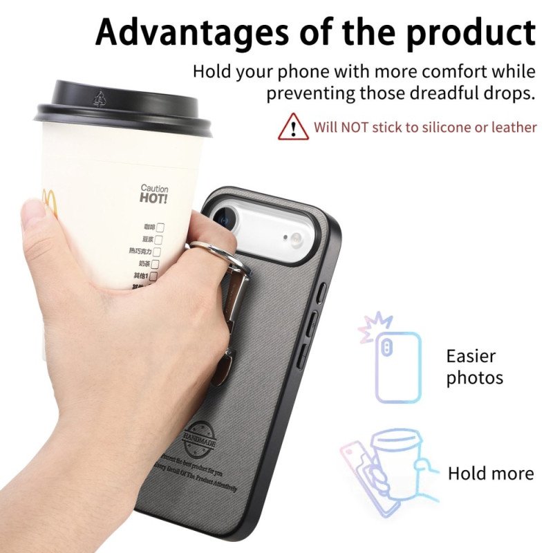 Skal iPhone Air Med Vikbart Stativ Och Twillstruktur