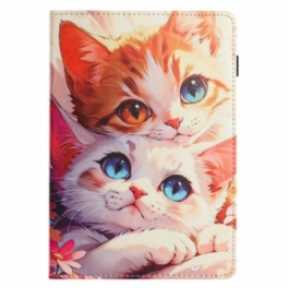 Case Samsung Galaxy Tab S10 Fe Telefonfodral Två Katter