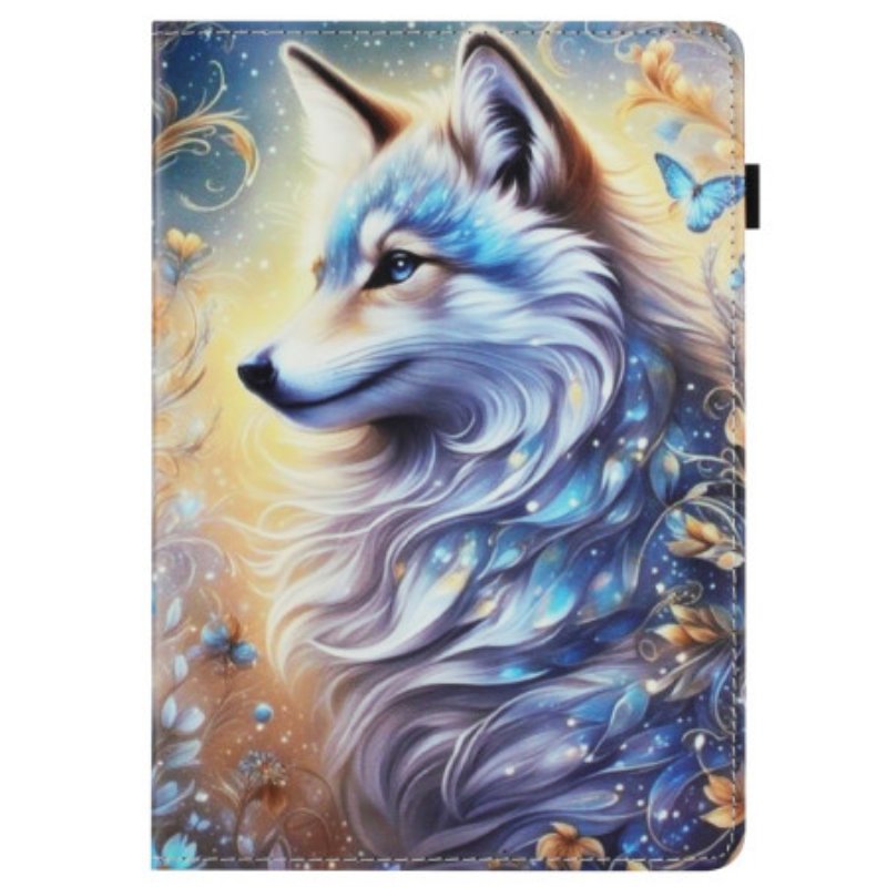 Fodral För Samsung Galaxy Tab S10 Fe Vit Varg