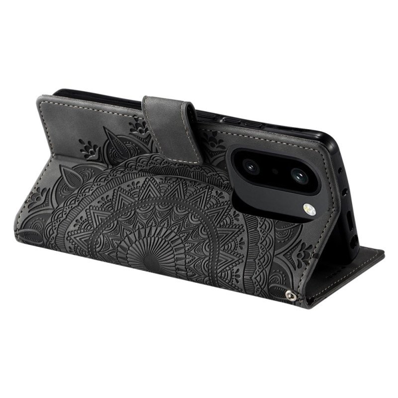 Fodral Oneplus 15r Plånbok Med Mandala-mockaeffekt