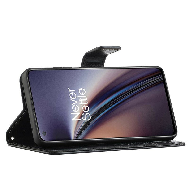 Folio-fodral OnePlus Nord 2 5G Med Kedjar Stringträd Och Ugglor