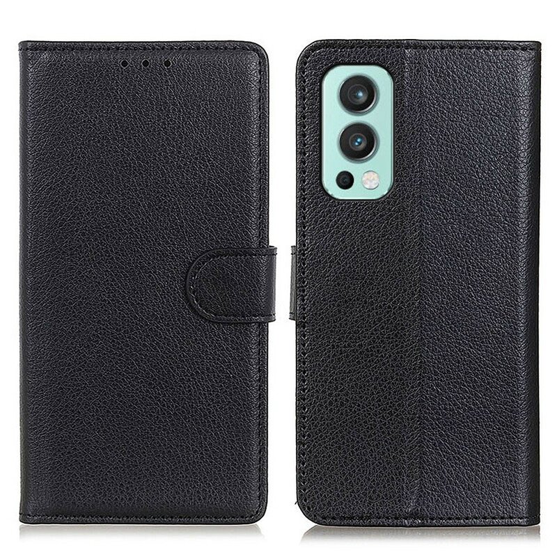 Läderfodral OnePlus Nord 2 5G Litchi Konstläder