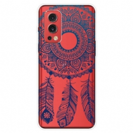 Skal OnePlus Nord 2 5G Transparent Dreamcatcher Blå Fjädrar