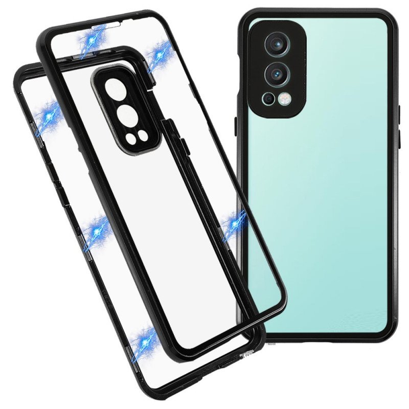 Skal OnePlus Nord 2 5G Två Sidor Magnetiskt Härdat Glas Och Metall