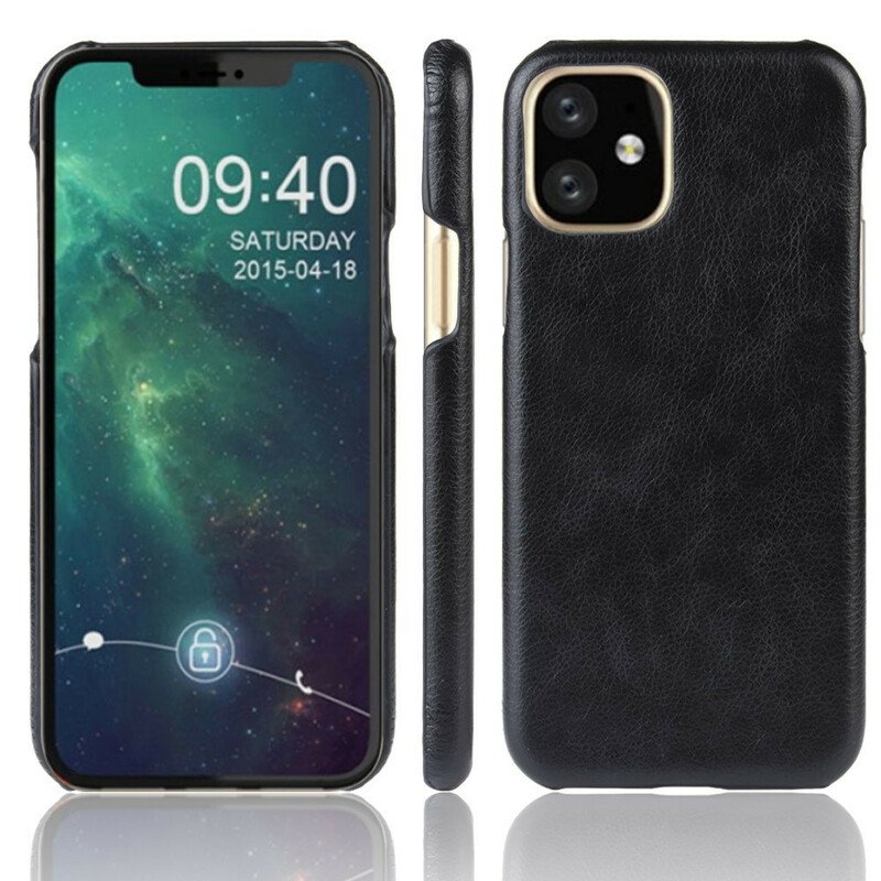 Mobilskal iPhone 11 Pro Litchi Lädereffekt