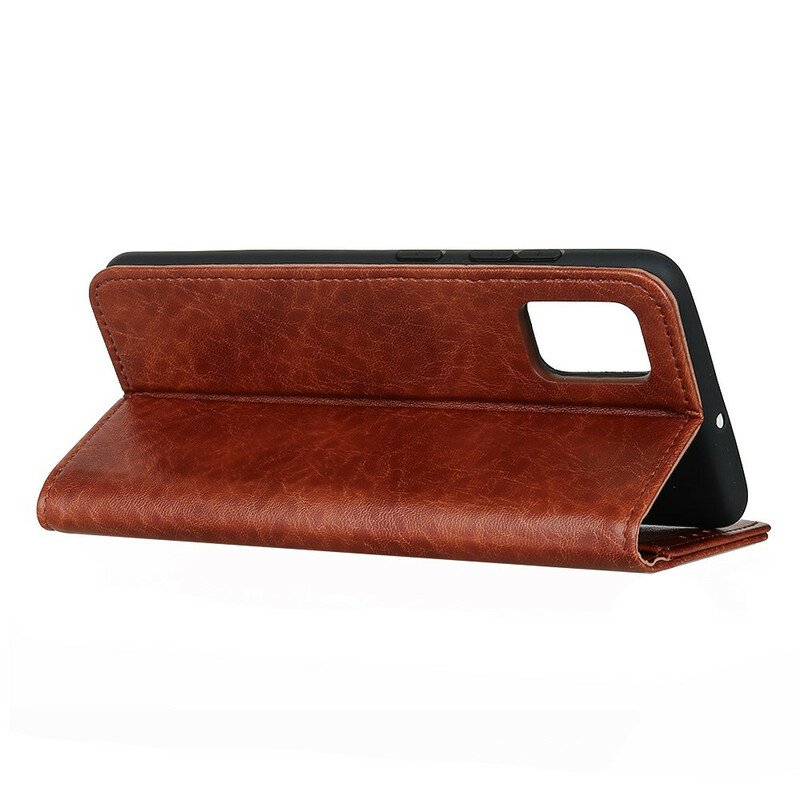 Folio-fodral OnePlus 8T Läderfodral Elegance Split Litchi Läder