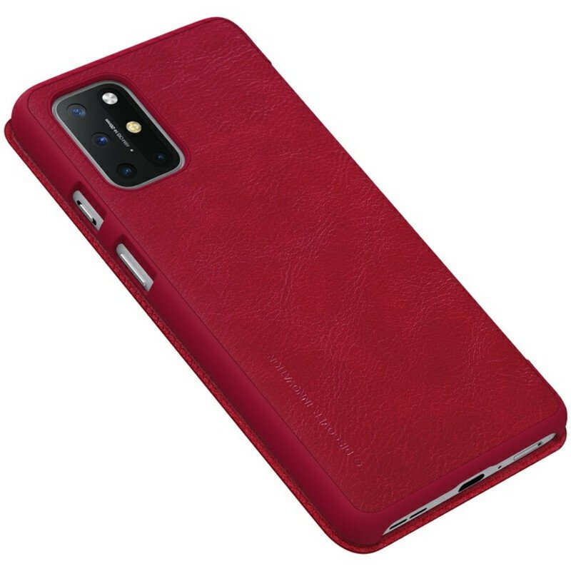 Folio-fodral OnePlus 8T Läderfodral Nillkin Qin-serien