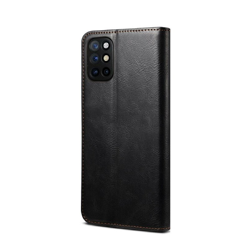 Folio-fodral OnePlus 8T Läderfodral Vaxat Konstläder