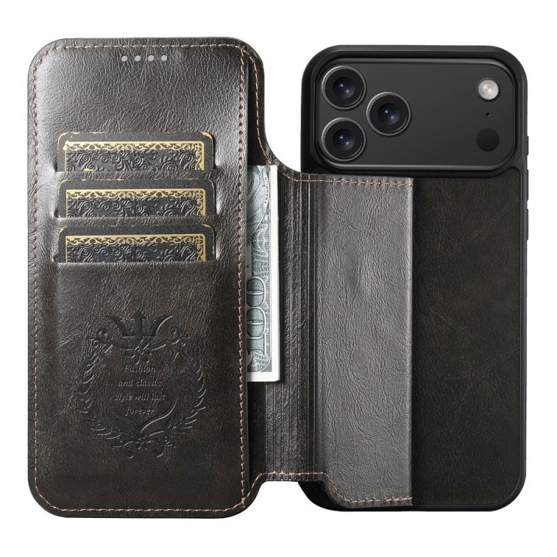 Folio-fodral För iPhone 17 Pro Max Magsafe-kompatibel