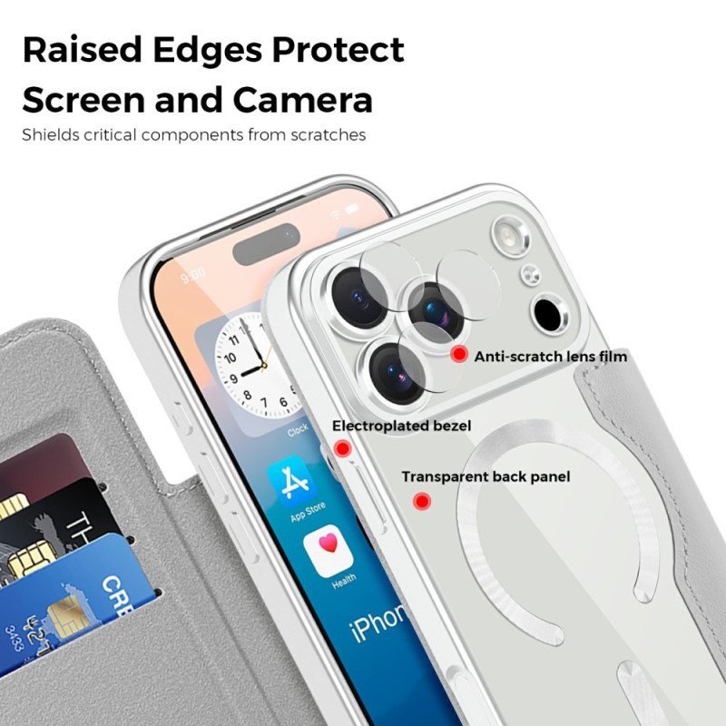 Folio-fodral iPhone 17 Pro Max Magsafe-kompatibel Vadderad