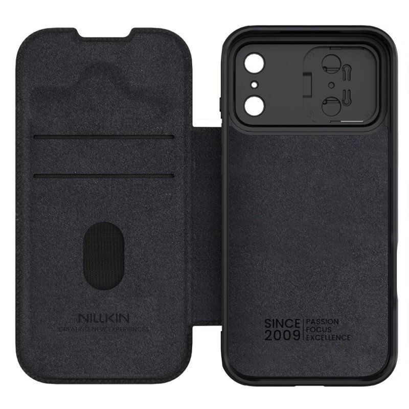 Folio-fodral iPhone 17 Pro Max Telefonfodral Qin Pro-serien Nillkin