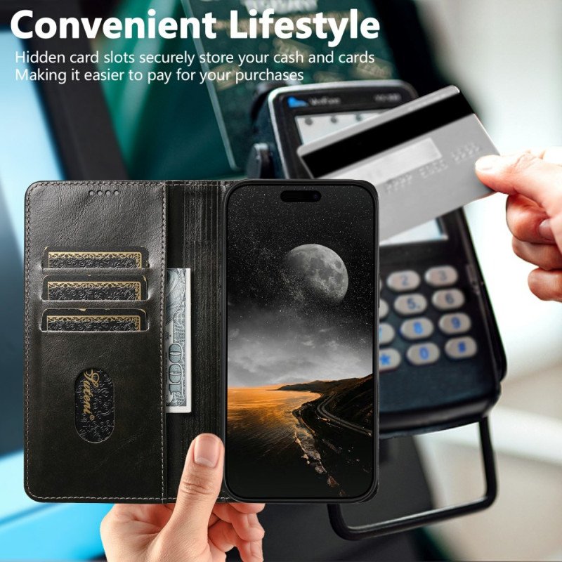 Folio-fodral iPhone 17 Pro Max Vintage Suteni