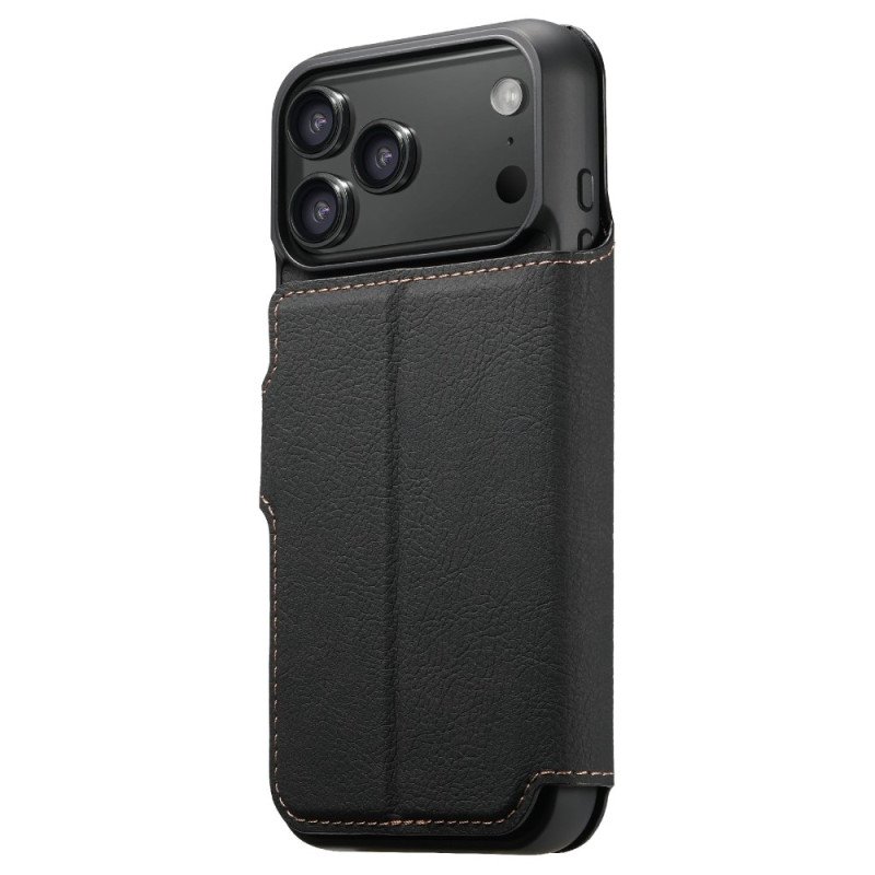 Läderfodral iPhone 17 Pro Max Telefonfodral Magsafe 2-i-1 Suteni