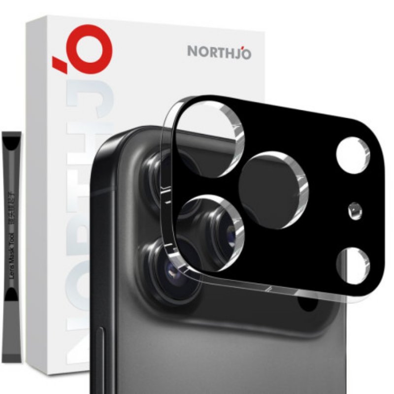 Linsskydd I Härdat Glas För iPhone 17 Pro Max (svart Version)