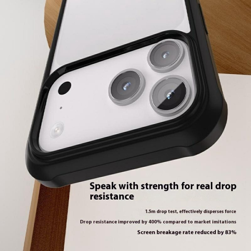 Skal För iPhone 17 Pro Max Dubbelsidigt Genomskinligt Skal