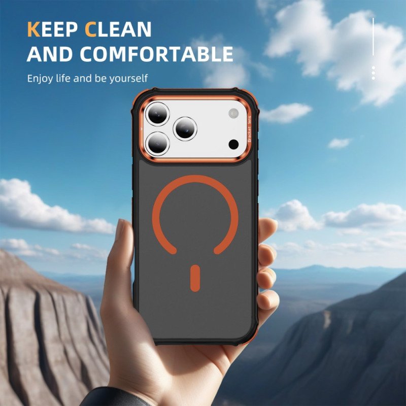 Skal För iPhone 17 Pro Max Kompatibelt Magsafe-objektivfäste Svart