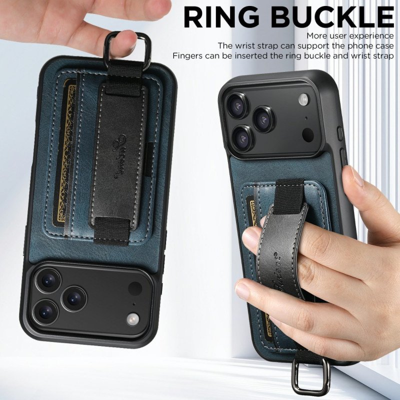 Skal För iPhone 17 Pro Max Suteni Korthållare Och Rem