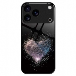 Skal iPhone 17 Pro Max Hjärtliknande Härdat Glas