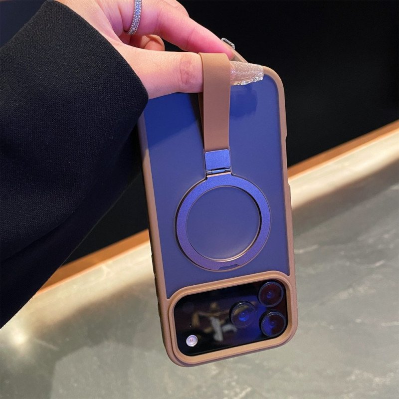 Skal iPhone 17 Pro Max Integrerat Handledsrem Och Metallställ