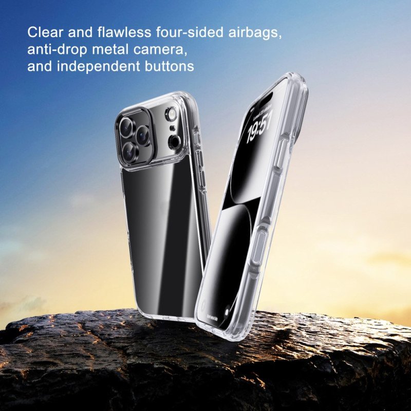 Skal iPhone 17 Pro Max Ipaky Transparent Metallbåge