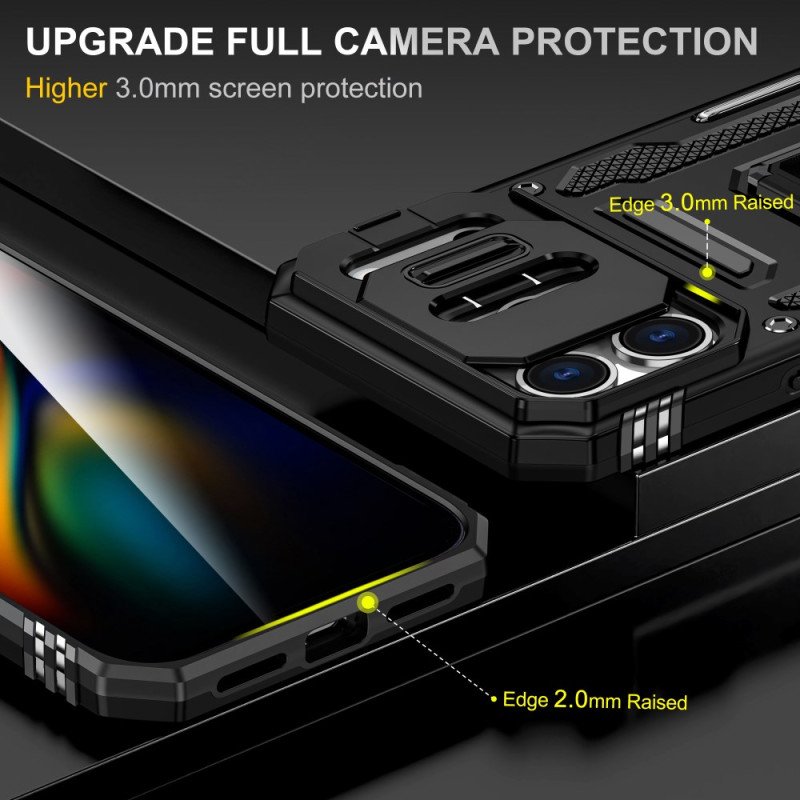 Skal iPhone 17 Pro Max Linshållare Och Skydd I Metalleffekt