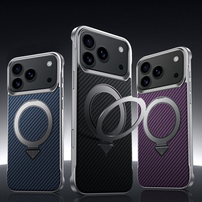 Skal iPhone 17 Pro Max Magsafe Kolfiberringfäste