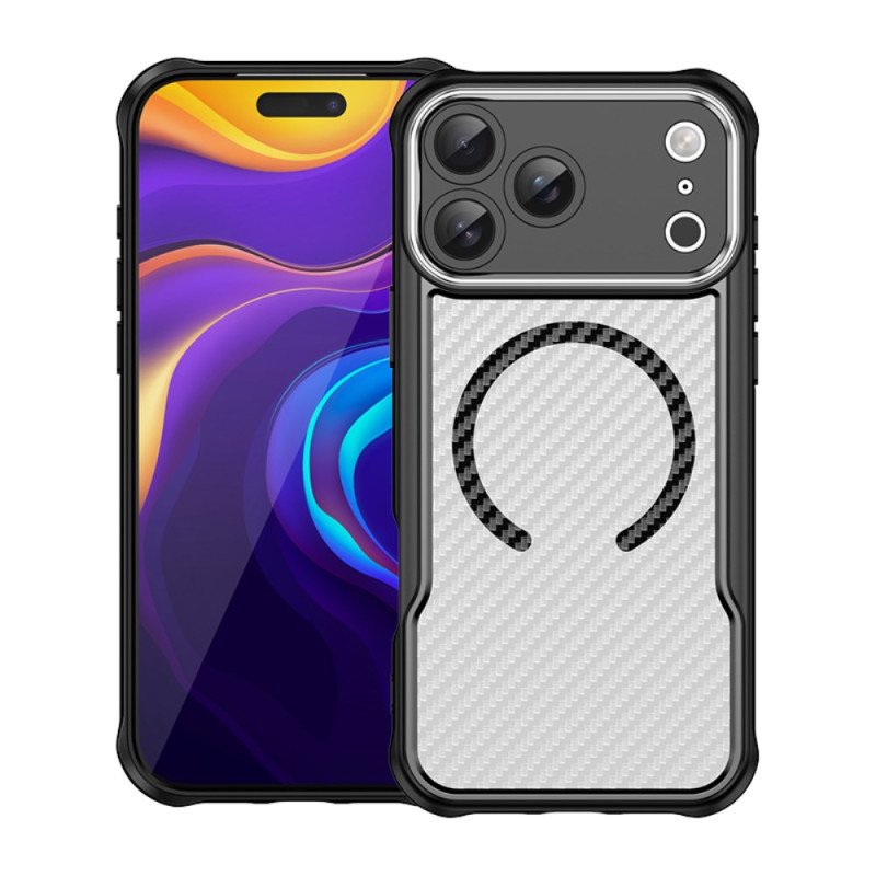 Skal iPhone 17 Pro Max Magsafe-kompatibel Genomskinlig Kolfiber