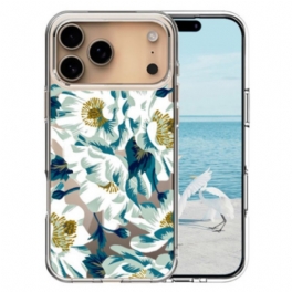 Skal iPhone 17 Pro Max Magsafe-kompatibla Vita Blommor