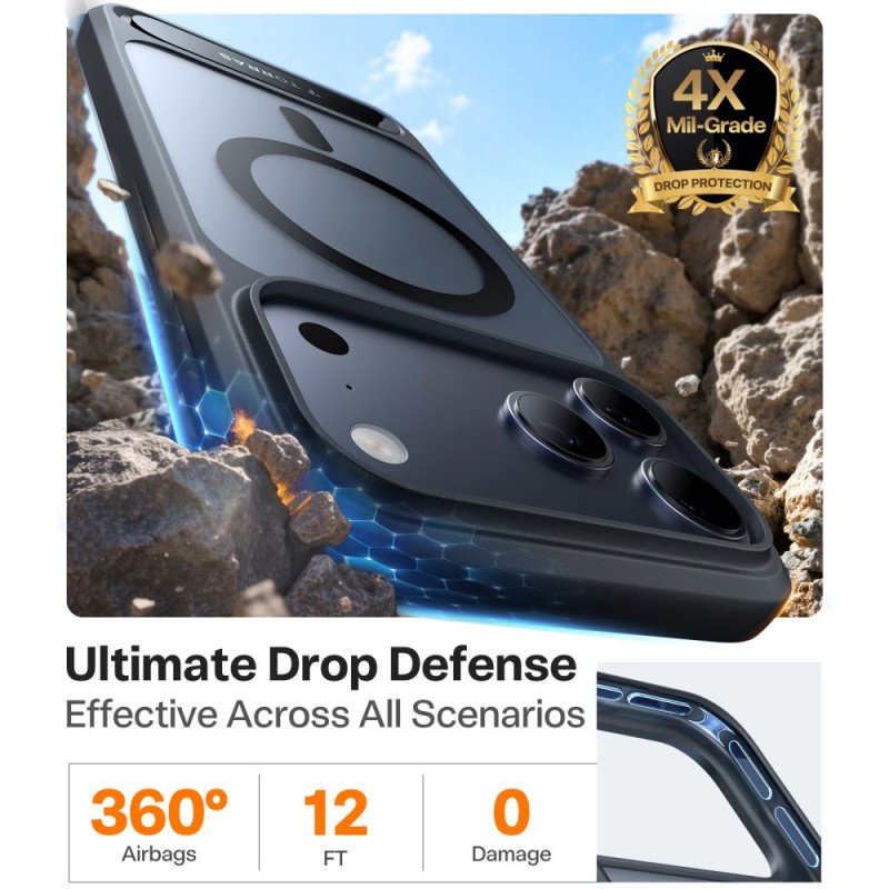 Skal iPhone 17 Pro Max Magsafe Premium-design Med Integrerat Stativ