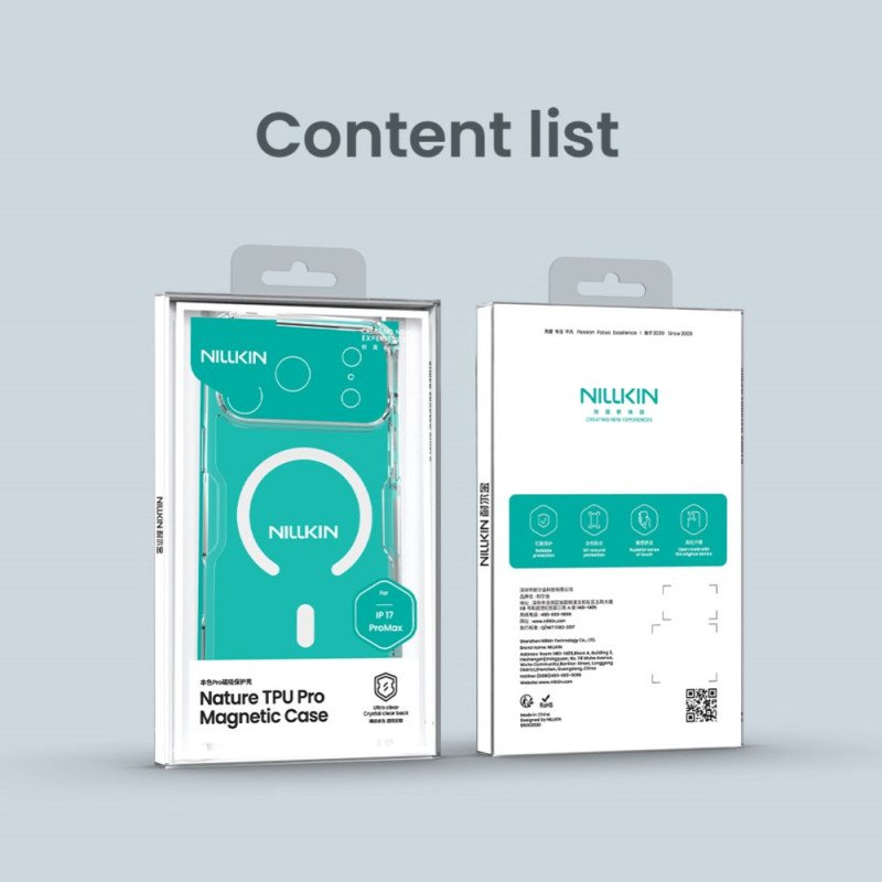 Skal iPhone 17 Pro Max Nillkin Nature Pro-serien Med Magsafe-kompatibel