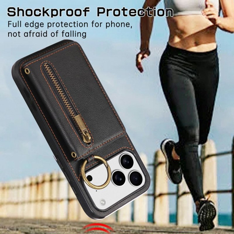 Skal iPhone 17 Pro Max Plånbok Och Axelrem