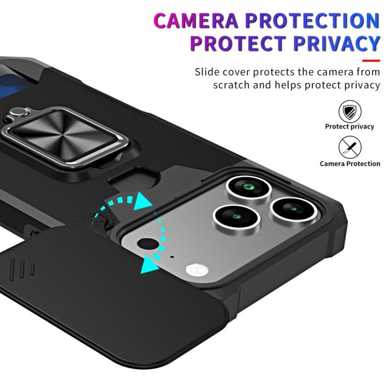 Skal iPhone 17 Pro Max Robust Stativ Och Skjutbart Skal