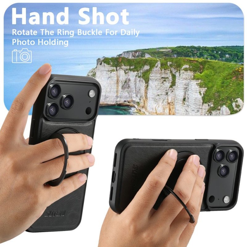 Skal iPhone 17 Pro Max Telefonfodral Kompatibel Magsafe Med Roterande Fäste Suteni